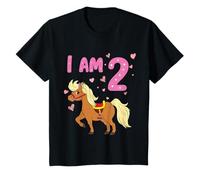 Pony Girl 2nd Birthday Horse 2 Years Old Girls Pony Birthday T-Shirt