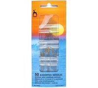 Pony Gold Eye Sewing Needles: Assorted 50pk, Multi-Colour
