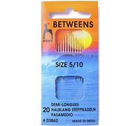 Pony Gold Eye Sewing Needles: Betweens Size 5-10, Multi-Colour
