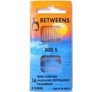Pony Gold Eye Sewing Needles: Betweens Size 5, Multi-Colour