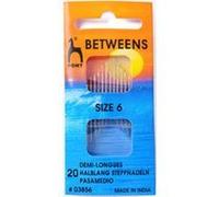 Pony Gold Eye Sewing Needles: Betweens Size 6, Multi-Colour