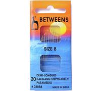 Pony Gold Eye Sewing Needles: Betweens Size 8, Multi-Colour
