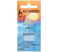 Pony Gold Eye Sewing Needles: Betweens Size 9, Multi-Colour