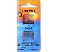 Pony Gold Eye Sewing Needles: Crewels Size 4, Multi-Colour