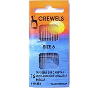 Pony Gold Eye Sewing Needles: Crewels Size 6, Multi-Colour