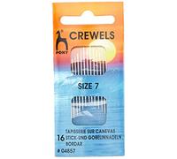 Pony Gold Eye Sewing Needles: Crewels Size 7, Multi-Colour