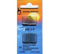 Pony Gold Eye Sewing Needles: Milliners Size 3-9, Multi-Colour