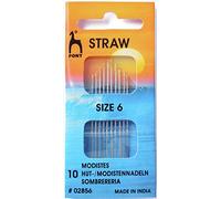 Pony Gold Eye Sewing Needles: Milliners Size 6, Multi-Colour