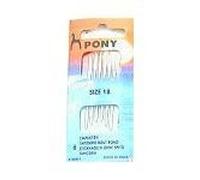 Pony Gold Eye Sewing Needles: Tapestry Size 18, Multi-Colour