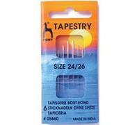 Pony Gold Eye Sewing Needles: Tapestry Size 24-26, Multi-Colour