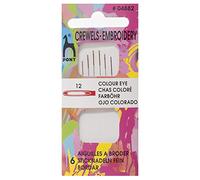 Pony Hand Sewing Needles, Multi-Colour, 12