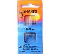 Pony Hand Sewing Needles Sharps: Size 6, Metal, Multi-Colour