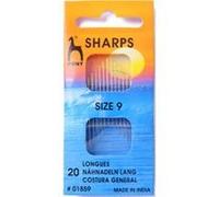 Pony Hand Sewing Needles Sharps: Size 9, Multi-Colour, 9
