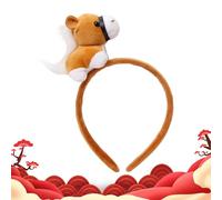 Pony Headband - Soft Plush Pony Hair, Adorable Creature for Various Events, Including Lunar Spring Celebrations, Family Portraits, Stage Performances, Rallies, Theme Parties