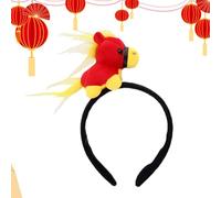 Pony Headband - Soft Plush Pony Hair, Adorable Creature for Various Events, Including Lunar Spring Celebrations, Family Portraits, Stage Performances, Rallies, Theme Parties