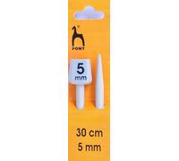 Pony Knitting Needles Classic Single Ended 30 cm x 5.0 mm Aluminium Multicolor