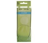 Pony Knitting Pins: Circular: Anodised Aluminium: 80cm x 2.50mm, Multi-Colour, 2.5mm