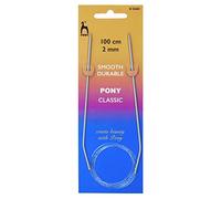 Pony Knitting Pins: Circular: Fixed: Classic: 100cm x 2.00mm
