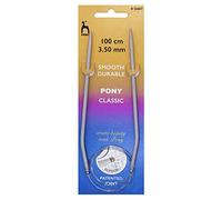 Pony Knitting Pins: Circular: Fixed: Classic: 100cm x 3.50mm