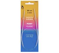 Pony Knitting Pins: Circular: Fixed: Classic: 80cm x 2.00mm