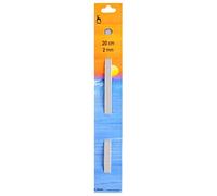 Pony Knitting Pins: Sets of Four: Double Ended: 20cm x 2.00mm, Aluminium, Multicolor, 2mm