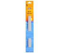 Pony P36606 Double Ended Knitting Pins, Aluminium, Multi-Colour, 3.25mm