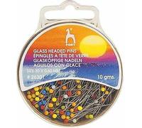 Pony Pins Glass Head 30mm, Multi-Colour, One Size