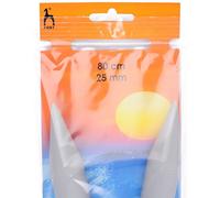 Pony Plastic Circular Knitting Pins/ Knitting Needles 80cm long - Size 25mm