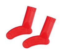 Pony Point Protectors Sock-Shaped Plastic Small red - 1x2pcs