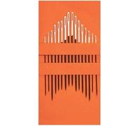 Pony - Pony Black Crewel No.5-7-10 Embroidery Needles with White Eye - 16 Needles