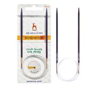 Pony Rosewood Circular Knitting Needles 60 cm 3.00 mm - 1 Piece