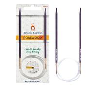 Pony Rosewood Circular Knitting Needles 60cm 3.5mm - 1pc