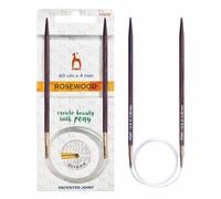 Pony Rosewood Circular Knitting Needles 60cm 4.00mm - 1pc