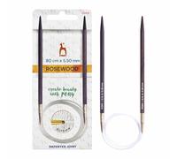 Pony Rosewood Circular Knitting Needles 80cm 5.5mm - 1pc