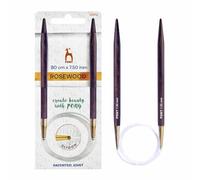 Pony Rosewood Circular Knitting Needles 80cm 7.5mm - 1 Piece