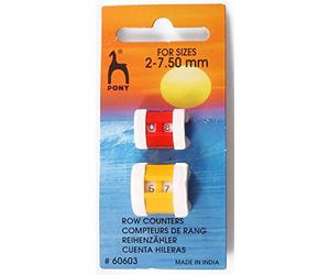 Pony Row Counters for Knitting - Combi Pack Sizes 2mm - 7.50mm