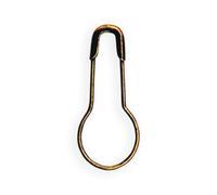 Pony Safety Pins Brass 22mm Antique Gold Pack of 10