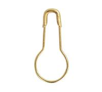 Pony Safety Pins Brass 22mm Gold Pack of 10