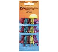 Pony Safety Pins: Brass-Multi-Col 100 Astd Size 000/2 19/38mm, Multicolor, 7 x 5 x 17.5 cm