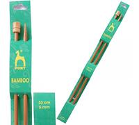 Pony Single Ended Bamboo Knitting Pins, Multi-Colour, 5mm