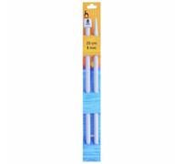 Pony Knitting Needle P31667 - ABS Plastic Single Pointed 8mm x 25cm - 2 pack