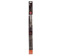 Pony Single Ended Elan Knitting Pins Stainless Steel with Rosewood Knob - 35Cm x 4.00mm