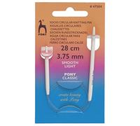 Pony Sock Circular Fixed Knitting Pins - 28Cm x 3.75mm