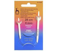Pony Sock Circular Fixed Knitting Pins - 28Cm x 4.00mm