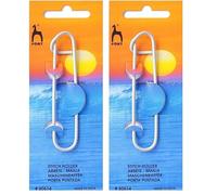 Pony Stitch Holder, Multi-Colour, 5.5 x 3.5 x 14 cm (Pack of 2)