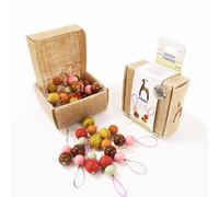 Pony Stitch Markers, Just Jute Wood - 1 x 10pcs