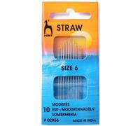 Pony Gold Eye Sewing Needles: Milliners Size 6, Metal, Multi-Colour