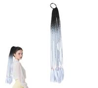 Pony Tails Extensions Pre Stretched Braiding Hair Yaki Texture Crochet Braids Hair Extensions 2817