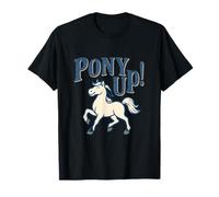 Pony Up Horse Lover Western Equestrian Design T-Shirt