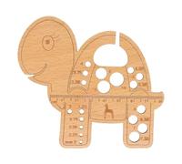 Pony Yarn Bobbin and Needle Gauge Wooden Tool - 1pc